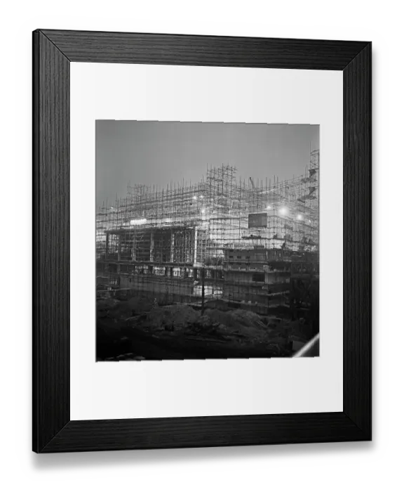 Framed Print : Royal Festival Hall Under Construction