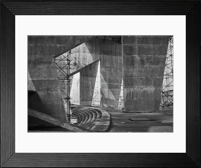 Framed Print : Dome Of Discovery Under Contruction Framed Print : Dome Of Discovery Under Contruction