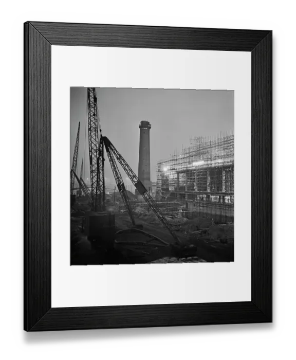Framed Print : Royal Festival Hall Under Construction Framed Print : Royal Festival Hall Under Construction