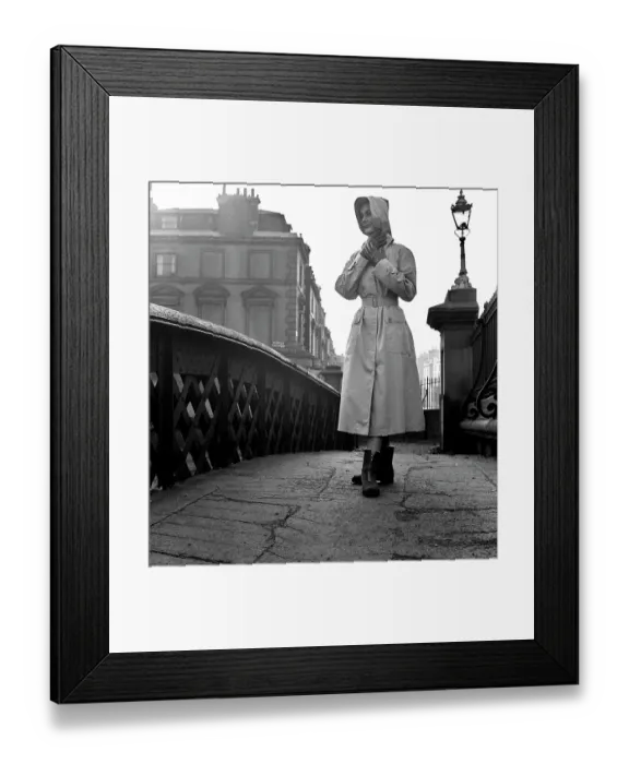 Framed Print : Raincoat Fashion by Bill Brandt