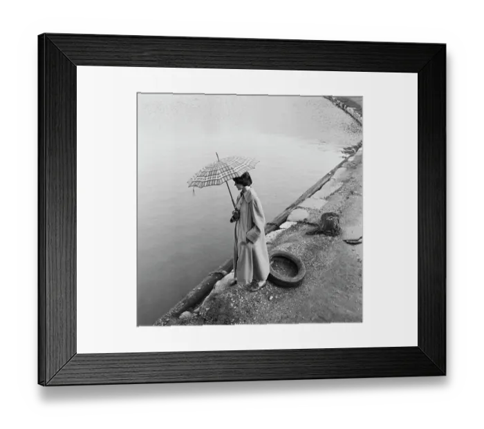 Framed Print : Raincoat Fashion by Bill Brandt Framed Print : Raincoat Fashion by Bill Brandt