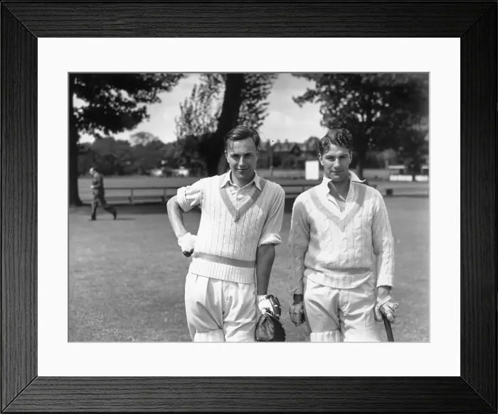 Framed Print : Two Batsmen Framed Print : Two Batsmen