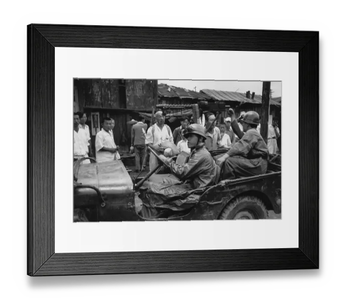 Framed Print : Browning Jeep Framed Print : Browning Jeep