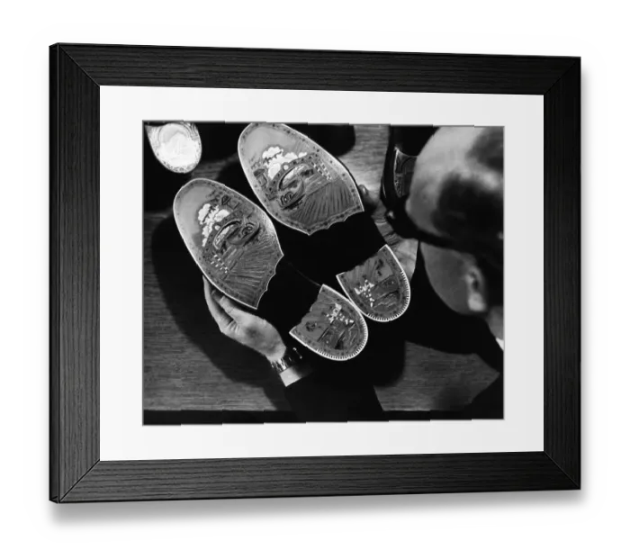 Framed Print : Patterned Soles Framed Print : Patterned Soles