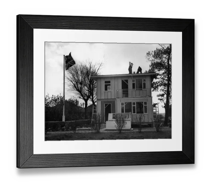 Framed Print : Prefab House Framed Print : Prefab House