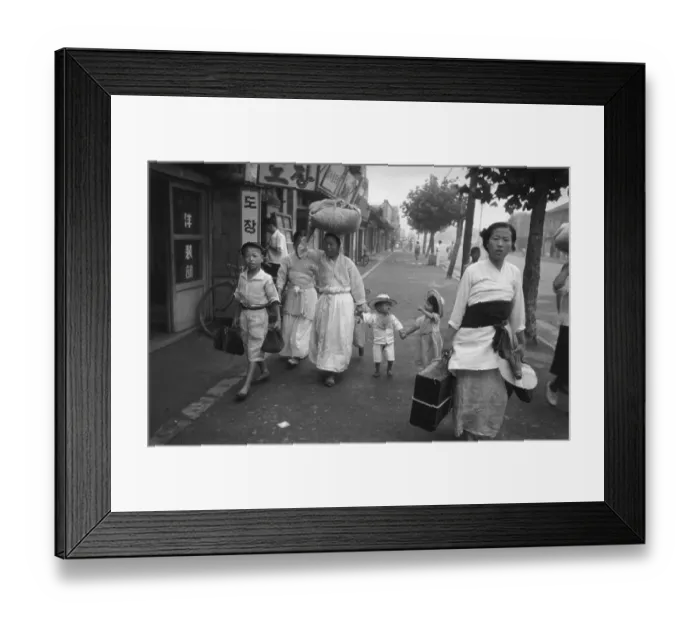 Framed Print : Korean Refugees Framed Print : Korean Refugees