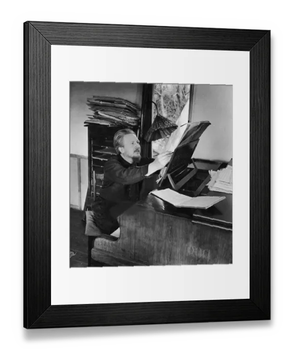 Framed Print : Rubbra Composing Framed Print : Rubbra Composing