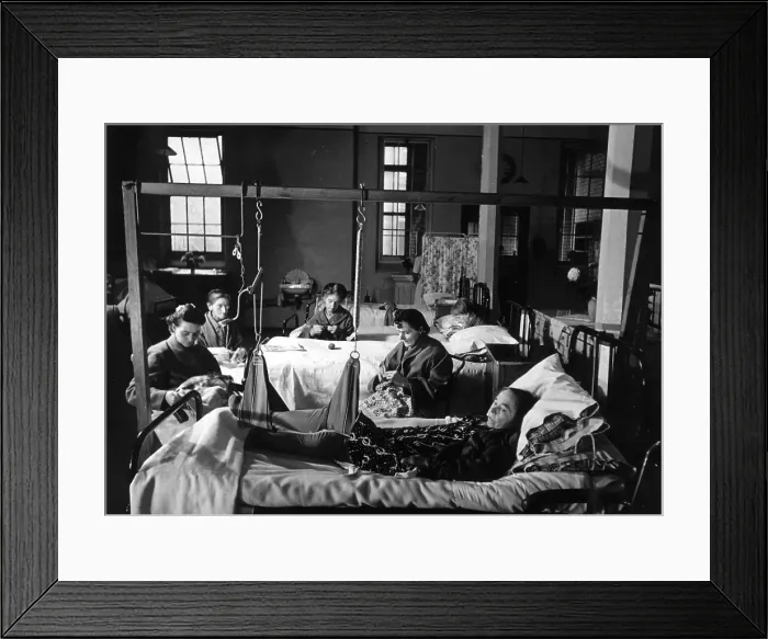 Framed Print : Dead End. 26th November 1949: A geriatric ward in a Birmingham hospital Framed Print : Dead End. 26th November 1949: A geriatric ward in a Birmingham hospital