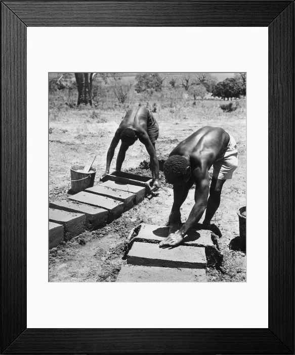 Framed Print : Brick Making Framed Print : Brick Making