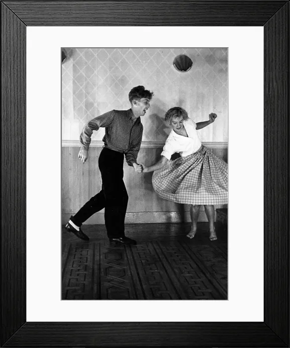 Framed Print : Couple Jiving Framed Print : Couple Jiving