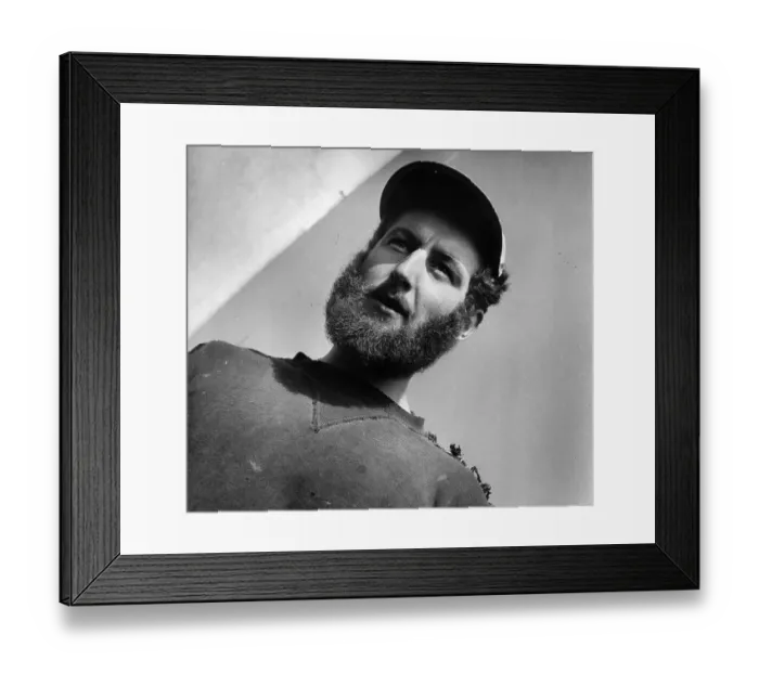 Framed Print : Bearded Crew Member Framed Print : Bearded Crew Member
