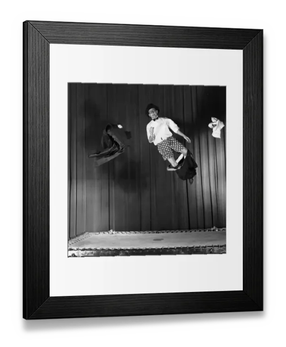 Framed Print : Trampoline Stripper Framed Print : Trampoline Stripper