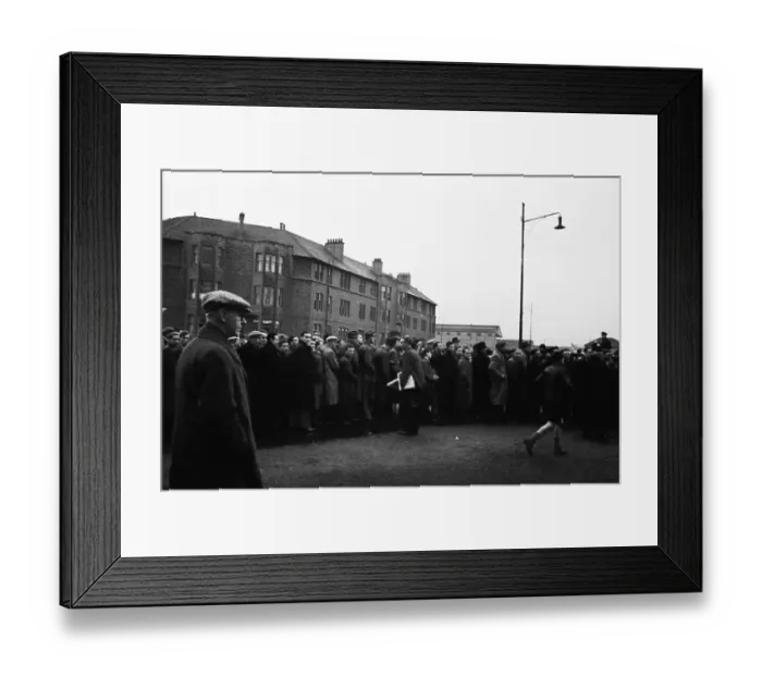Framed Print : Ibrox Queue Framed Print : Ibrox Queue