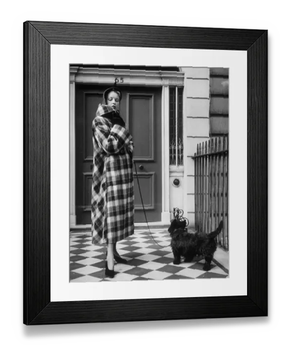 Framed Print : Winter Coat