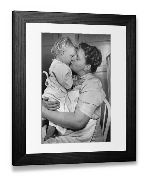 Framed Print : Mother And One Quad Framed Print : Mother And One Quad