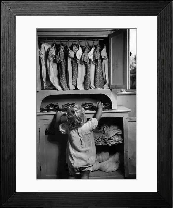 Framed Print : Babies Wardrobe Framed Print : Babies Wardrobe