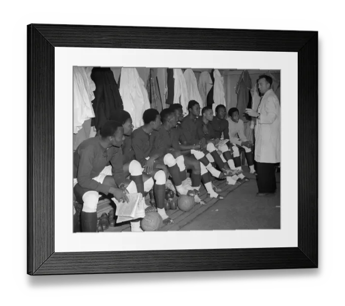 Framed Print : Nigerian Footballers Framed Print : Nigerian Footballers