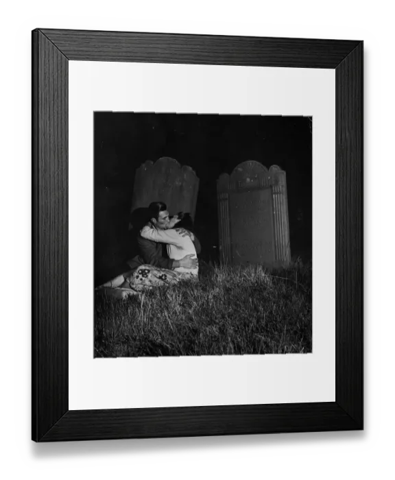Framed Print : Graveyard Kiss Framed Print : Graveyard Kiss