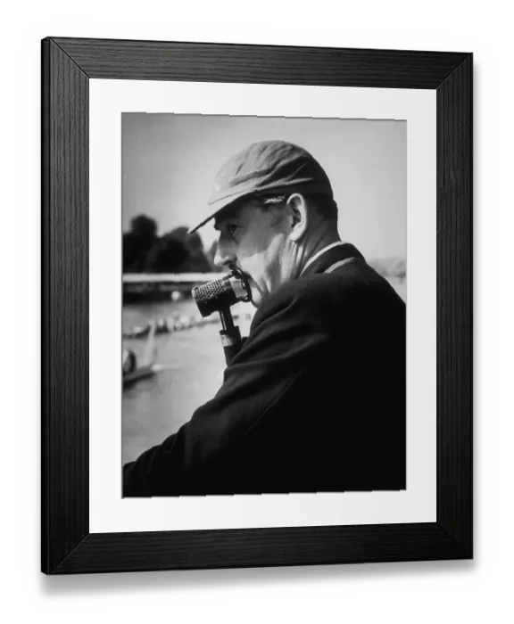 Framed Print : Radio Commentator Framed Print : Radio Commentator