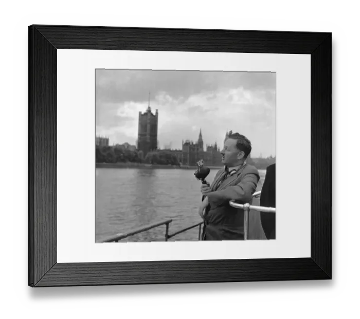Framed Print : Top Radio Reporter Framed Print : Top Radio Reporter