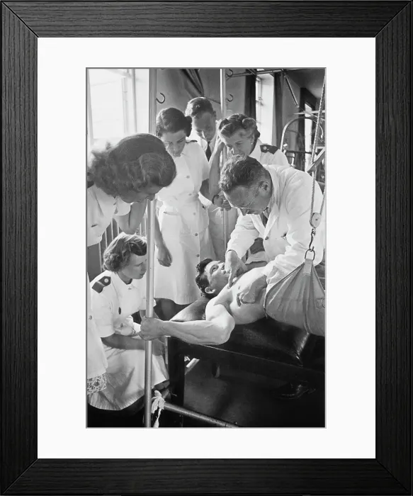 Framed Print : Rehabilitation After Spinal Injury Framed Print : Rehabilitation After Spinal Injury