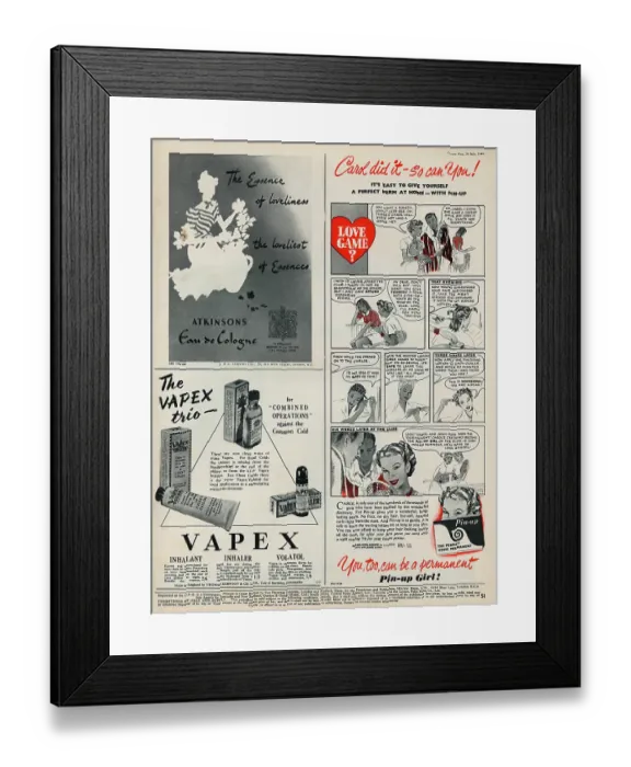 Framed Print : Magazine Advertising