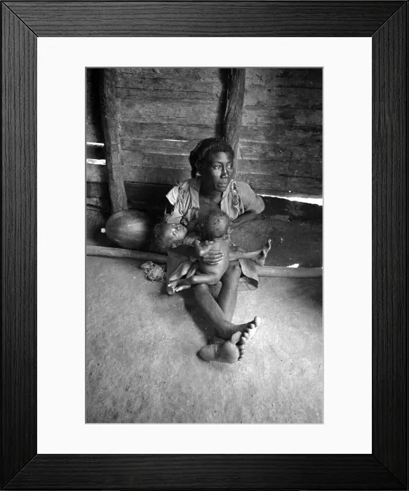 Framed Print : Starving Babies Framed Print : Starving Babies