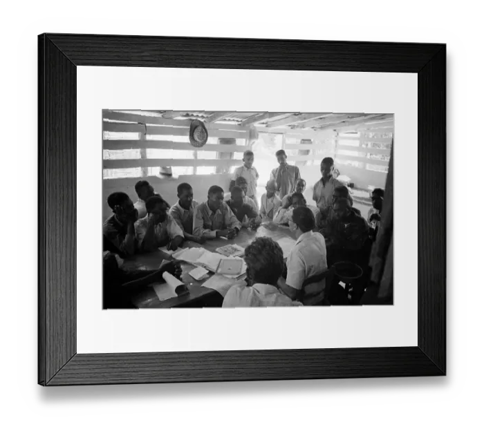 Framed Print : Village Meeting Framed Print : Village Meeting