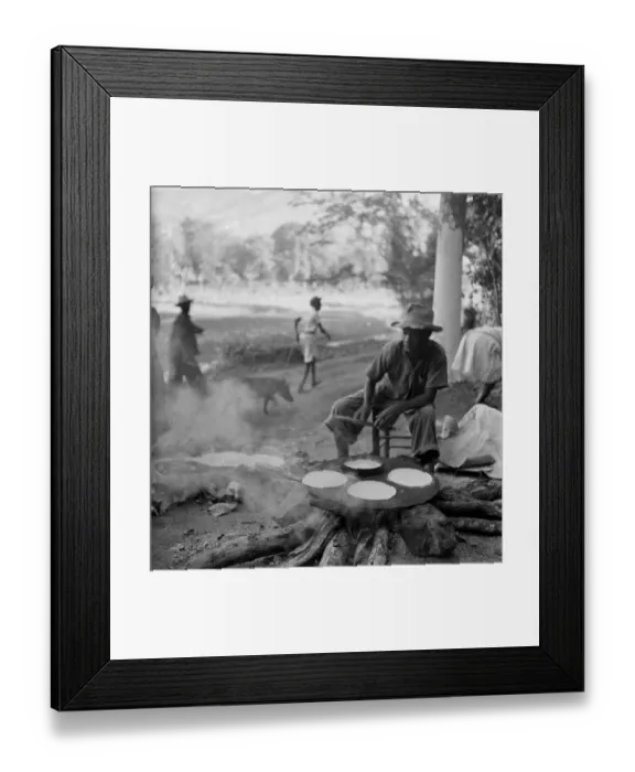 Framed Print : Roadside Cook Framed Print : Roadside Cook