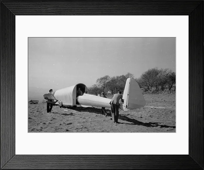 Framed Print : Glider Preparation Framed Print : Glider Preparation