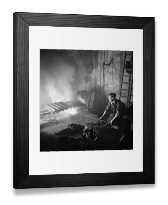 Framed Print : Smelting Steel