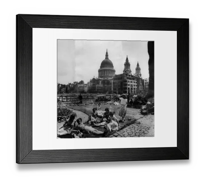 Framed Print : Bombsite Garden Framed Print : Bombsite Garden