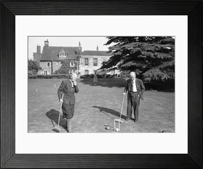 Framed Print : Game of Croquet Framed Print : Game of Croquet