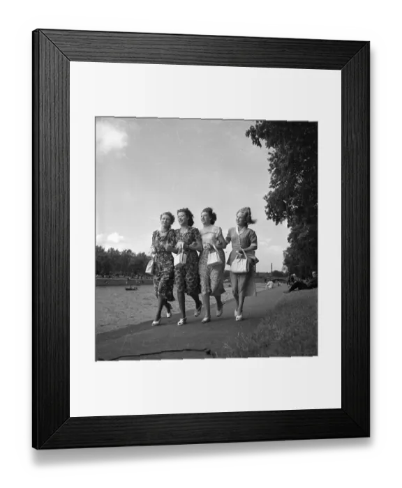 Framed Print : Girls On The Town Framed Print : Girls On The Town