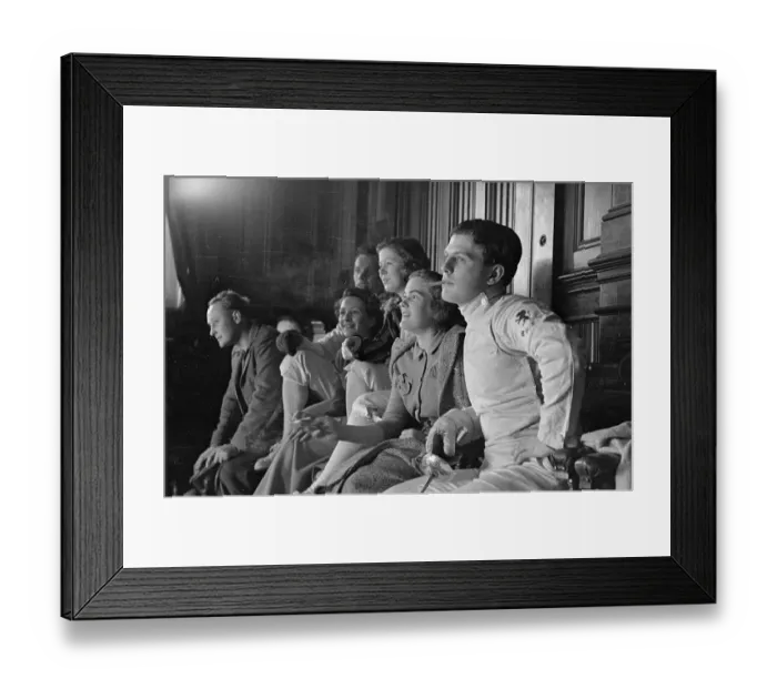Framed Print : Fencing Spectators Framed Print : Fencing Spectators