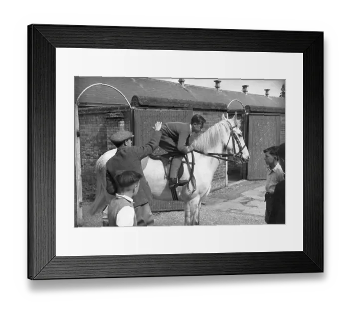 Framed Print : Jockey Training Framed Print : Jockey Training