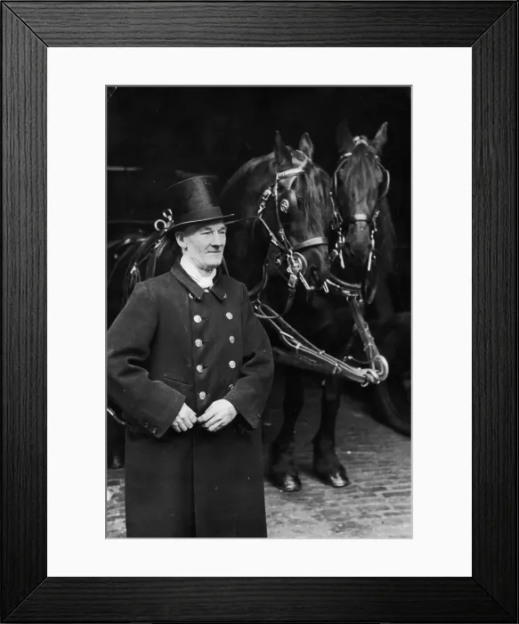 Framed Print : Funeral Coachman Framed Print : Funeral Coachman
