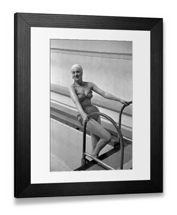 Framed Print : Slix Swimsuit Framed Print : Slix Swimsuit