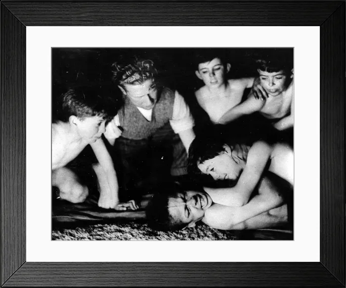 Framed Print : Boys Wrestling Framed Print : Boys Wrestling