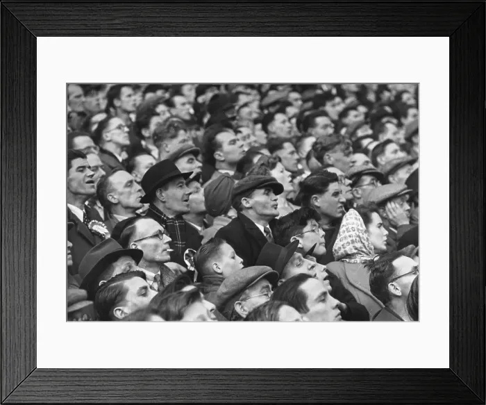Framed Print : Cup Tie Crowd Framed Print : Cup Tie Crowd