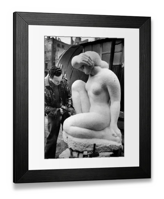 Framed Print : Grief Sculpture Framed Print : Grief Sculpture