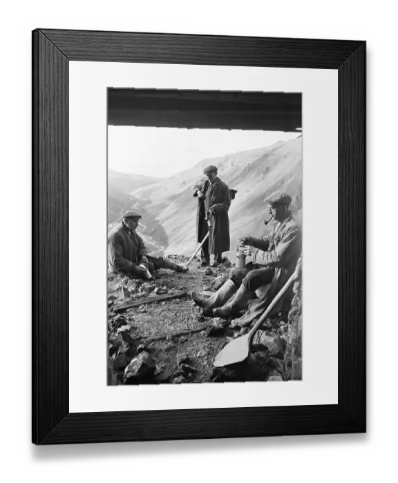 Framed Print : Miners Lunch Break Framed Print : Miners Lunch Break