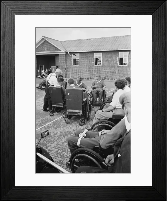 Framed Print : Wheelchair Netball
