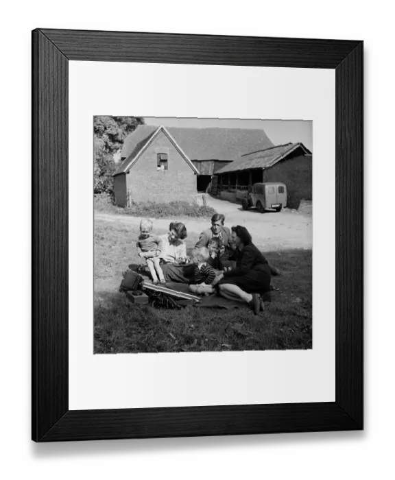 Framed Print : Family Picnic Framed Print : Family Picnic