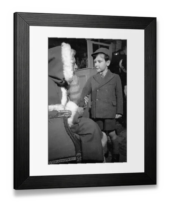 Framed Print : Meeting Santa Framed Print : Meeting Santa
