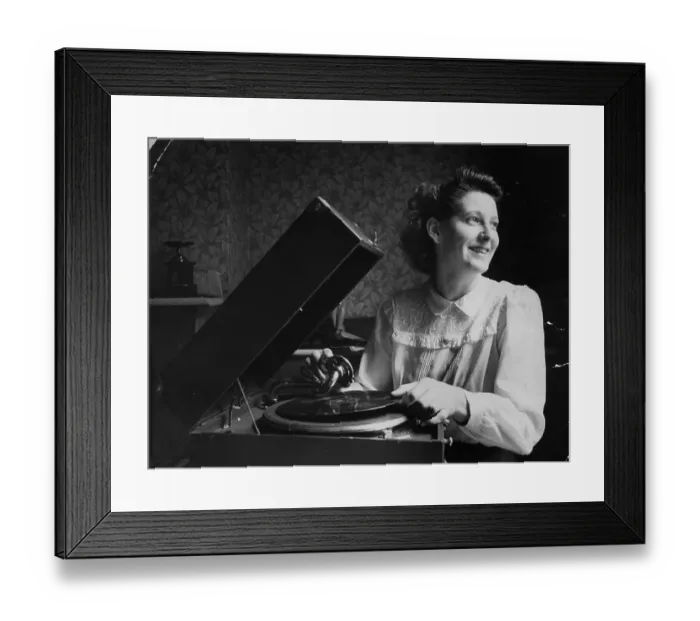 Framed Print : Gramophone Girl Framed Print : Gramophone Girl