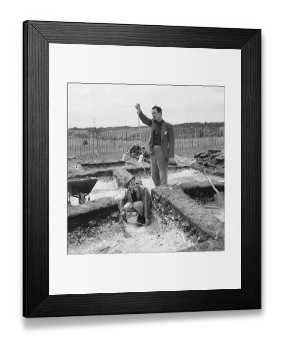 Framed Print : Archaeological Dig