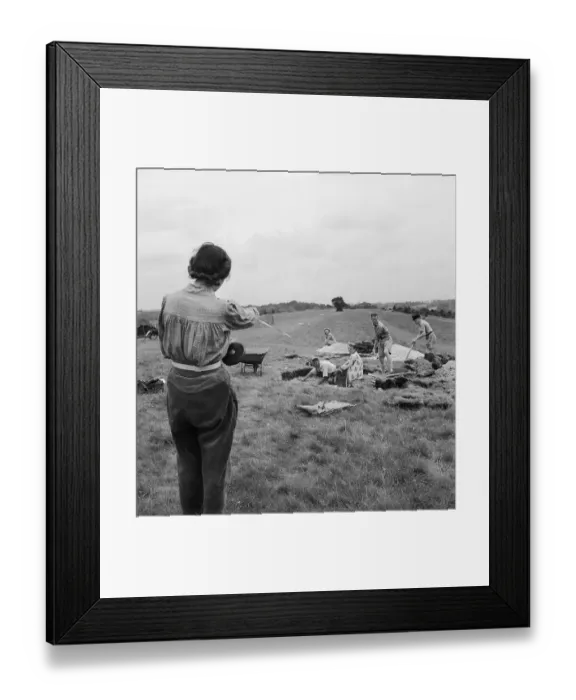 Framed Print : Archaeological Dig
