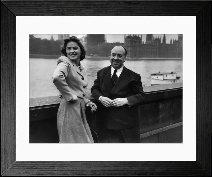 Framed Print : Bergman And Hitchcock Framed Print : Bergman And Hitchcock