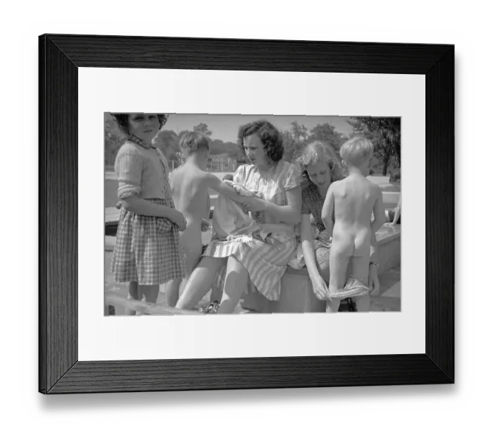 Framed Print : After Swimming Framed Print : After Swimming